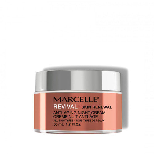 Marcelle Revival+ Crème de nuit anti-âge régénérante pour tous les types de peau | 50 ml