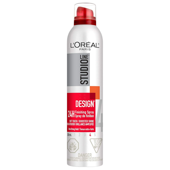 L'Oréal - Spray capillaire de finition 24 heures Studio Design - Tenue niveau 4 | 300 ml