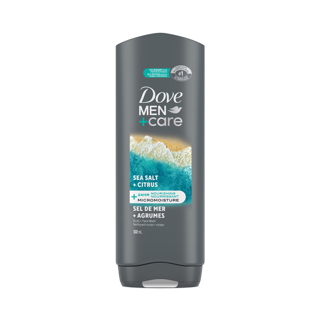 Dove - Men+Care Body + Face, Sea Salt & Citrus | 532 mL