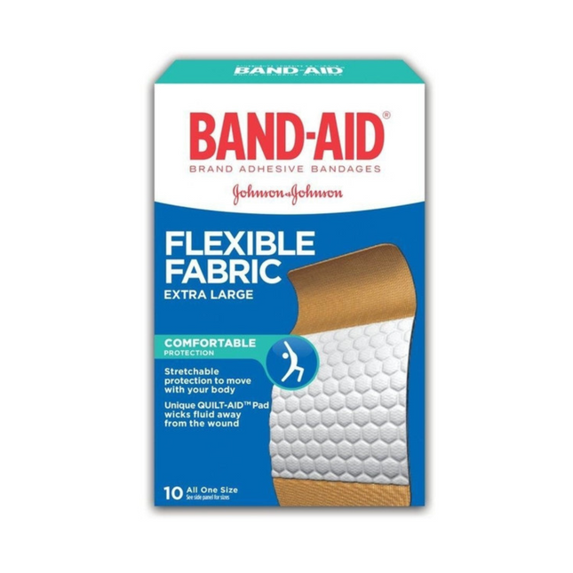 Band-Aid - Flexible Fabric Extra Large Bandages | 10 pk