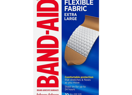 Band-Aid - Flexible Fabric Extra Large Bandages | 10 Pack