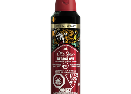Old Spice - Bearglove Aluminum-Free Underarm & Body Deodorant Spray, Crisp Orchard | 144 g