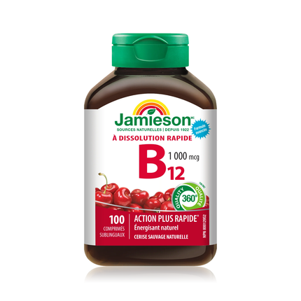 Jamieson - Vitamin B12 1000 mcg | 100 Sublingual Tablets