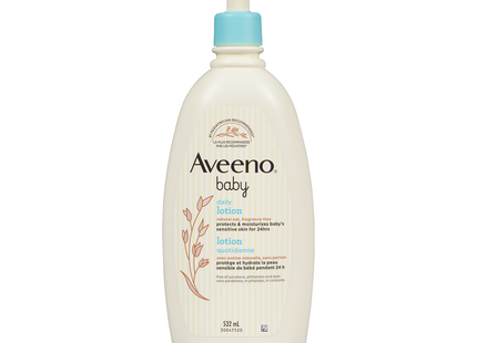 Aveeno Bébé - Lait Quotidien Sans Parfum à l'Avoine pour Peaux Sensibles | 532 mL