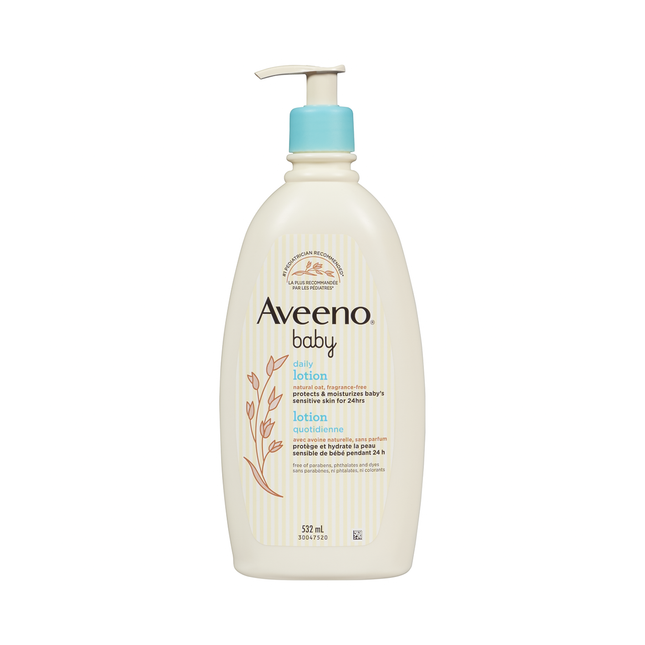 Aveeno Baby - Fragrance Free Daily Lotion with Oat for Sensitive Skin | 532 mL