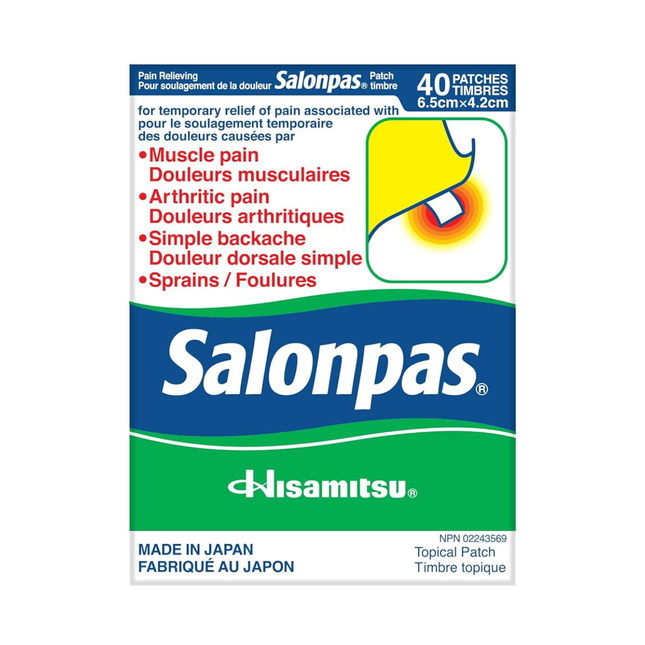 Patch topique anti-douleur Salonpas | 40 patchs 