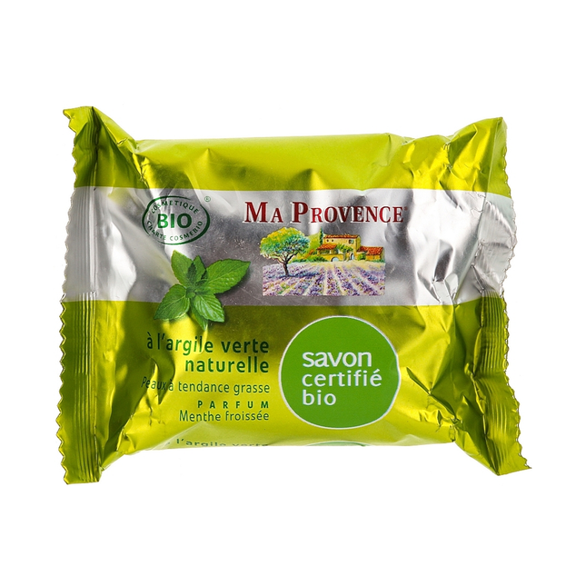 Ma Provence - Cleansing & Moisturizing Soap Bar, Green Clay | 75 g