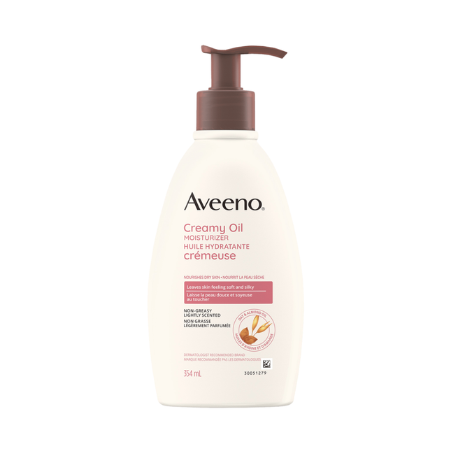 Aveeno – Crème hydratante à l'huile légèrement parfumée | 354 ml