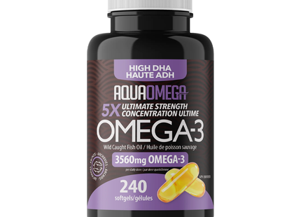 AquaOmega - 5X Ultimate Strength DHA | 240 Softgels