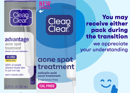 Clean &amp; Clear – Advantage Traitement localisé contre l'acné – Avec acide salicylique | 22 ml