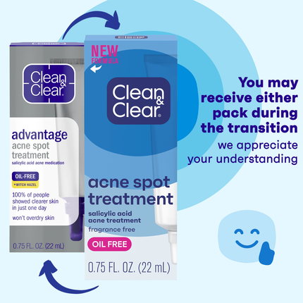 Clean &amp; Clear – Advantage Traitement localisé contre l'acné – Avec acide salicylique | 22 ml