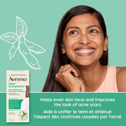 Aveeno - Crème hydratante quotidienne pour un teint clair | 120 ml