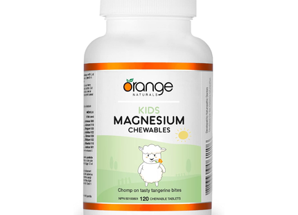 Orange Naturals - Magnésium à croquer pour enfants | 120 comprimés