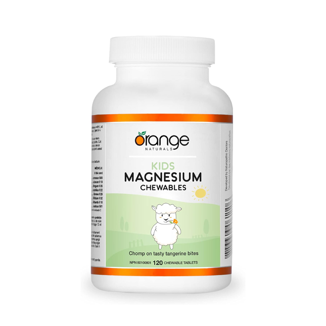 Orange Naturals - Magnésium à croquer pour enfants | 120 comprimés
