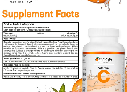 Orange Naturals - Vitamin C 1000 mg | 120 Capsules