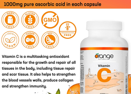 Orange Naturals - Vitamin C 1000 mg | 120 Capsules