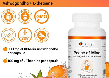 Orange Naturals - Peace of Mind | 60 Capsules