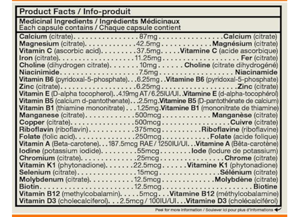 Orange Naturals - Prenatal Multivitamin | 90 Capsules
