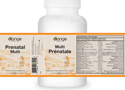 Orange Naturals - Prenatal Multivitamin | 90 Capsules
