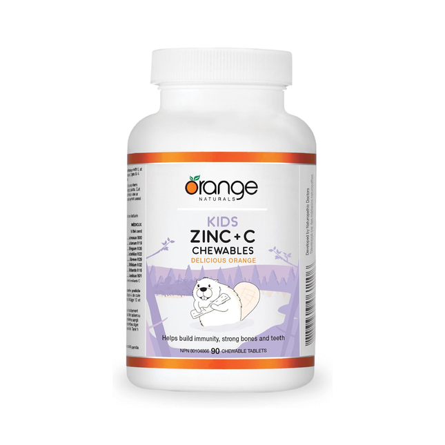 Orange Naturals - Kids Zinc + C | 90 Chewable Tablets