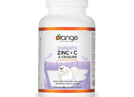 Orange Naturals - Kids Zinc + C | 90 Chewable Tablets