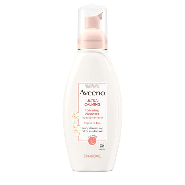 Aveeno - Nettoyant moussant ultra-apaisant pour peaux sensibles | 177 ml