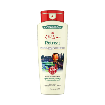 Old Spice - Gel douche Retreat, bois de santal et aloès | 532 ml