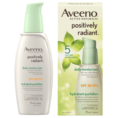 Aveeno - Hydratant quotidien Positively Radiant SPF 30 | 75 ml