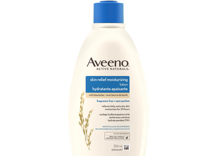 Aveeno - Lotion hydratante pour soulager la peau au beurre de karité | 354 ml