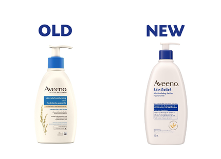 Aveeno - Lait Hydratant Soulagement Cutané au Beurre de Karité pour Peaux Sèches à Très Sèches | 354 mL