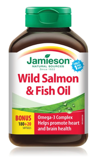 Jamieson Wild Salmon & Fish Oil | 200 Softgels