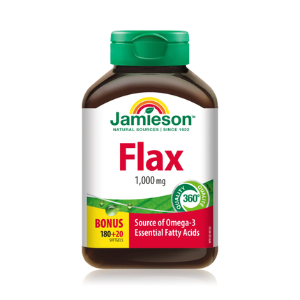 Jamieson - Flax 1000 mg | 180+20 Softgels