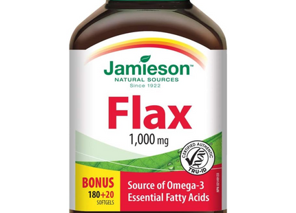 Jamieson - Flax 1000mg | 180 + 20 Softgels