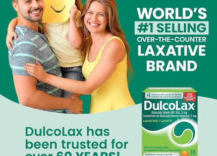 Dulcolax - Bisacodyl Tablets 5 mg | 10 Enteric Coated Tablets