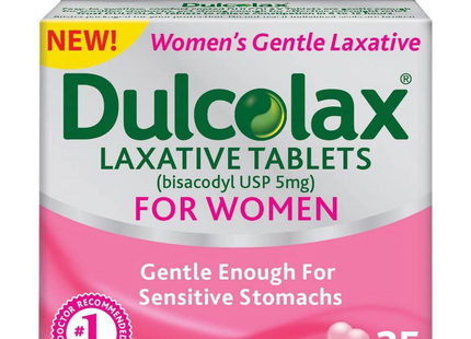 Dulcolax - For Women Bisacodyl Tablets | 25 Enteric Coated Tablets