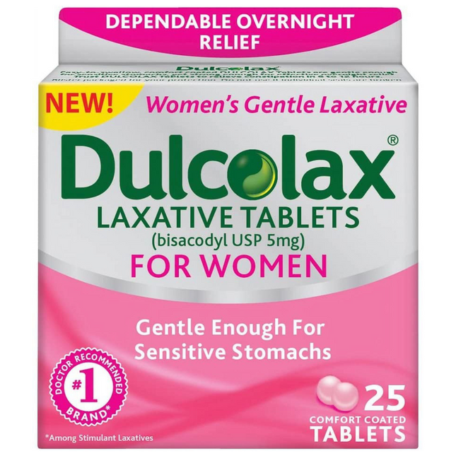 Dulcolax - For Women Bisacodyl Tablets | 25 Enteric Coated Tablets