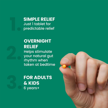 Dulcolax - Bisacodyl Tablets for Overnight Relief | 30 Enteric Coated Tablets