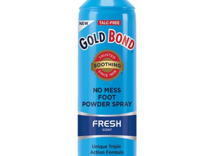 Gold Bond - Spray de poudre pour les pieds sans gâchis parfumé à l'aloès frais | 198g