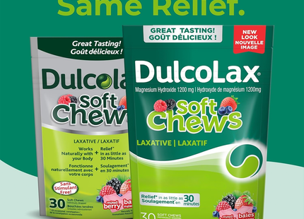 Dulcolax - Stimulant Free Laxative Soft Chews -  Mixed Berry | 30 Soft Chews