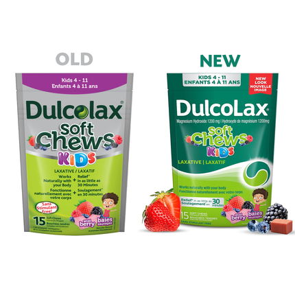 Dulcolax - Kids Laxative Soft Chews, Wild Berry | 15 Soft Chews