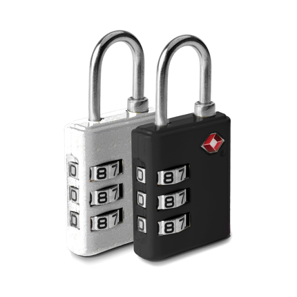 Travelon - Cadenas de bagage approuvés par la TSA | Lot de 2