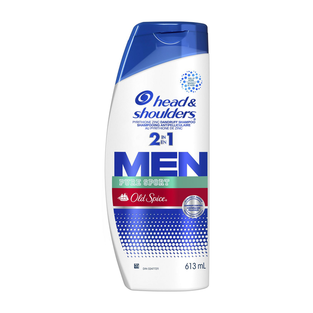 Head &amp; Shoulders - Shampooing 2 EN 1 Men Pure Sport OLD SPICE | 613 ml