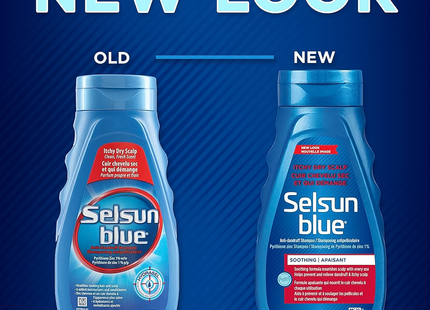 Selsun Blue - Antidandruff Shampoo Pyrithione Zinc 1%, Soothing | 300 mL