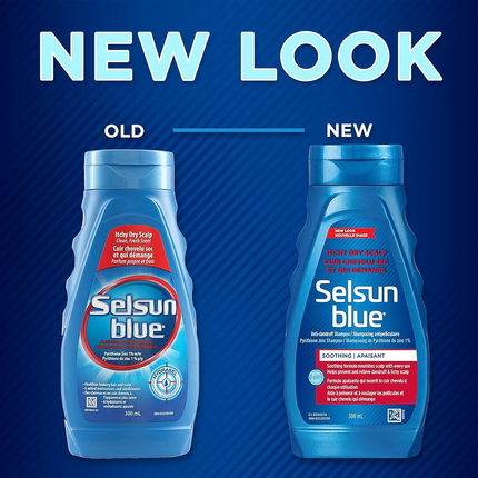 Selsun Blue - Antidandruff Shampoo Pyrithione Zinc 1%, Soothing | 300 mL