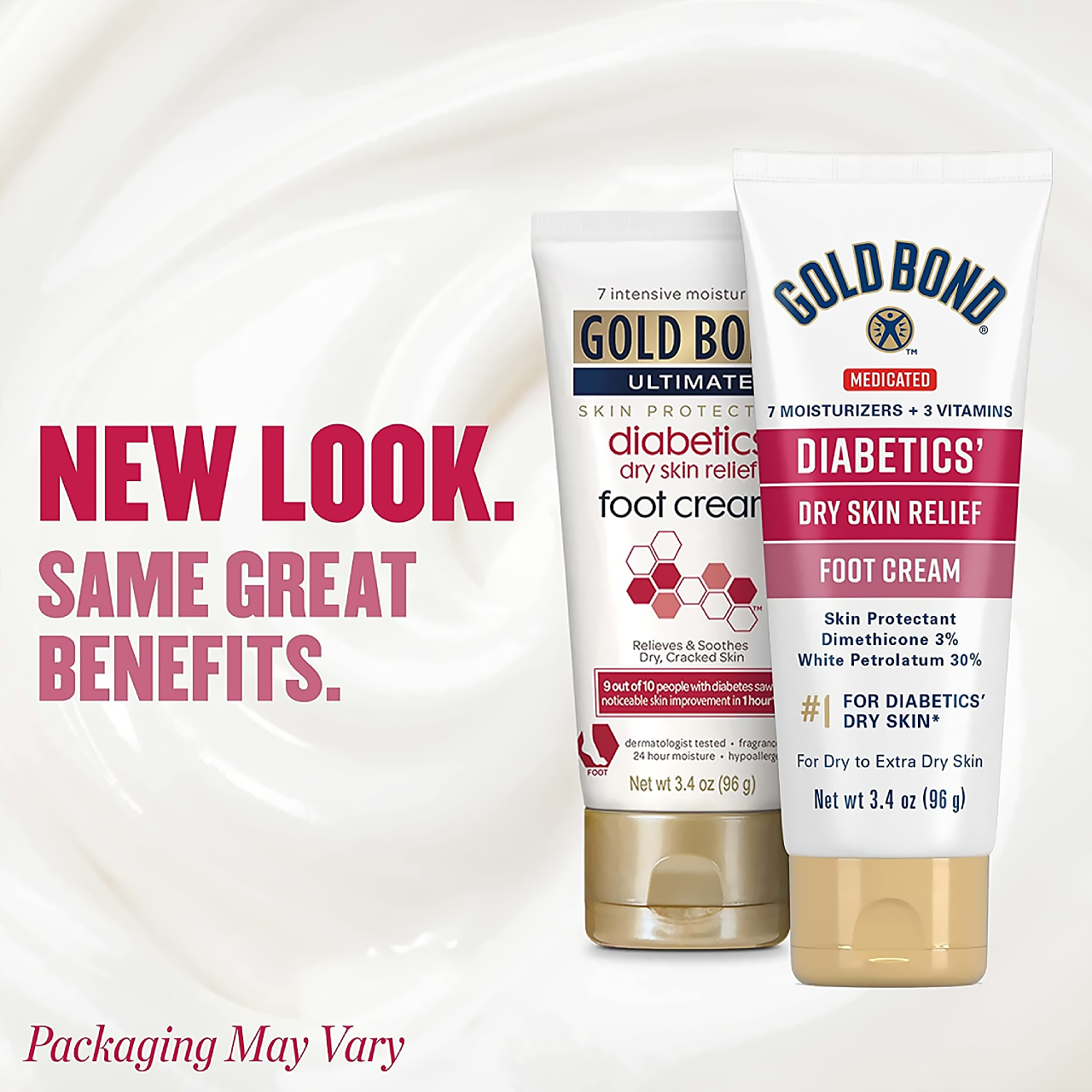 Gold Bond Diabetics Dry Skin Relief Medicated Foot Cream, Dry to