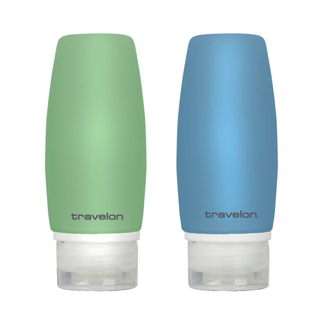 Travelon - Set of 2 - 3oz Smart Tubes, Green & Blue