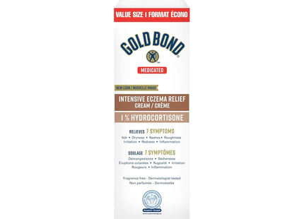 Gold Bond - Intensive Eczema Relief Cream - 1% Hydrocortisone | 56 g