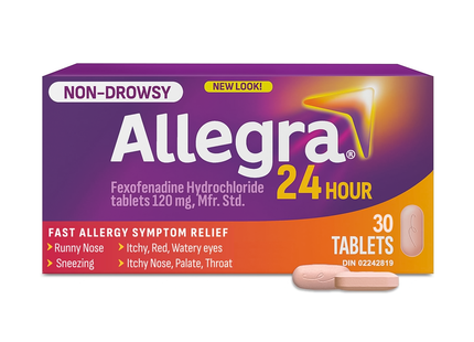 Allegra - 24H Non-Drowsy Fast Allergy Symptom Relief | 30 Tablets