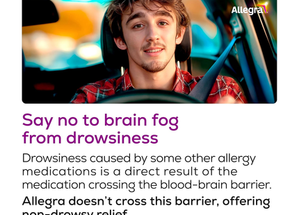 Allegra - 24H Non-Drowsy Fast Allergy Symptom Relief | 15 Tablets