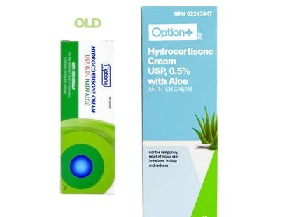 Option+ Crème anti-démangeaisons à l'hydrocortisone 0,5 % avec aloès | 15g